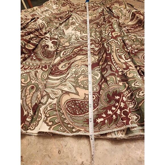 Banana Republic side tie paisley print tiered skirt size small - Picture 5 of 9